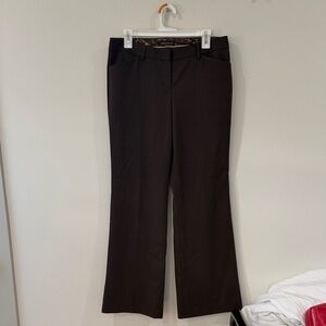 Classic Brown Pinstripe Dress Pants